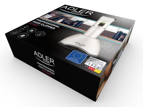 Adler | Hair clipper | AD 2827 | Cordless or corded | Number of length steps 4 | White Adler | Hair clipper | AD 2827 | Cordless or corded | Number of length steps 4 | White