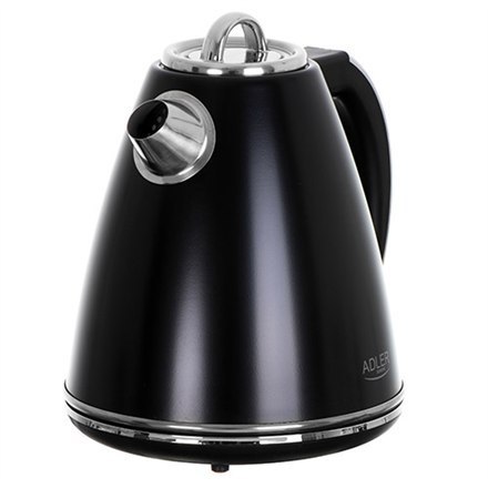 Adler | Kettle | AD 1343b | Electric | 2200 W | 1.5 L | Stainless steel | 360° rotational base | Black Adler | Kettle | AD 1343b | Electric | 2200 W | 1.5 L | Stainless steel | 360° rotational base | Black