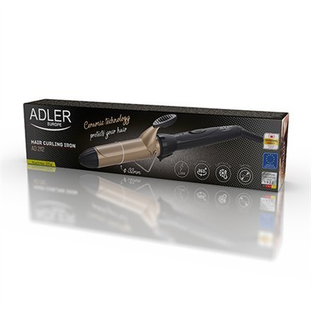 Adler | Lokówka do włosów | AD 2112 | Ceramiczny system grzewczy | Średnica cylindra 32 mm | 55 W | Czarny Adler | Lokówka do włosów | AD 2112 | Ceramiczny system grzewczy | Średnica cylindra 32 mm | 55 W | Czarny