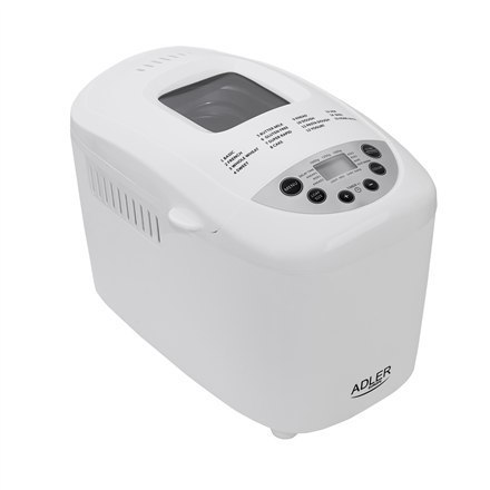 Adler | Maszyna do chleba | AD 6019 | 850 W | Liczba programów 15 | Biały Adler | Maszyna do chleba | AD 6019 | 850 W | Liczba programów 15 | Biały