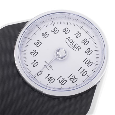 Adler | Mechanical Bathroom Scale | AD 8177 | Maximum weight (capacity) 150 kg | Accuracy 1000 g | Black Adler | Mechanical Bathroom Scale | AD 8177 | Maximum weight (capacity) 150 kg | Accuracy 1000 g | Black