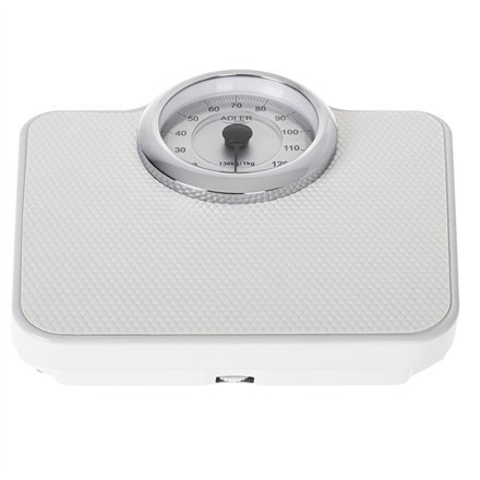 Adler | Mechanical Bathroom Scale | AD 8180 | Maximum weight (capacity) 136 kg | Accuracy 1000 g | White Adler | Mechanical Bathroom Scale | AD 8180 | Maximum weight (capacity) 136 kg | Accuracy 1000 g | White