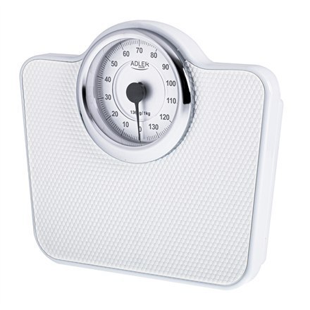 Adler | Mechanical Bathroom Scale | AD 8180 | Maximum weight (capacity) 136 kg | Accuracy 1000 g | White Adler | Mechanical Bathroom Scale | AD 8180 | Maximum weight (capacity) 136 kg | Accuracy 1000 g | White
