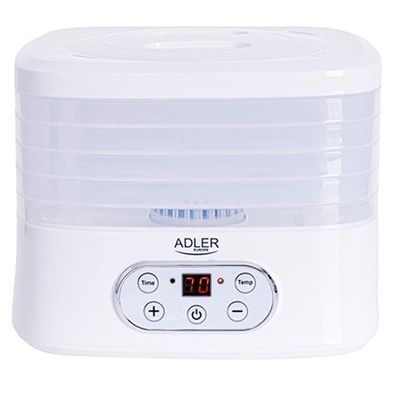 Adler | Odwadniacz żywności | AD 6658 | Moc 230 W | Liczba tac 5 | Regulacja temperatury | Zintegrowany timer | Biały Adler | Odwadniacz żywności | AD 6658 | Moc 230 W | Liczba tac 5 | Regulacja temperatury | Zintegrowany timer | Biały
