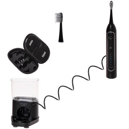 Adler | Szczoteczka soniczna 2 w 1 do nitkowania wodą | AD 2180b | Akumulatorowa | Dla dorosłych | Liczba główek szczoteczki w z Adler | Szczoteczka soniczna 2 w 1 do nitkowania wodą | AD 2180b | Akumulatorowa | Dla dorosłych | Liczba główek szczoteczki w z