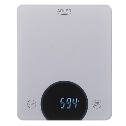 Adler | Waga kuchenna | AD 3173s | Maksymalna waga (udźwig) 10 kg | Podziałka 1 g | Typ wyświetlacza LED | Szary Adler | Waga kuchenna | AD 3173s | Maksymalna waga (udźwig) 10 kg | Podziałka 1 g | Typ wyświetlacza LED | Szary
