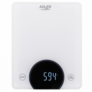 Adler | Waga kuchenna | AD 3173w | Maksymalna waga (udźwig) 10 kg | Podziałka 1 g | Typ wyświetlacza LED | Biały