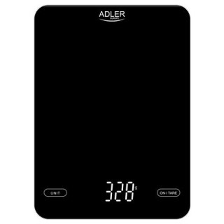 Adler | Waga kuchenna | AD 3177b | Maksymalna waga (udźwig) 10 kg | Czarny