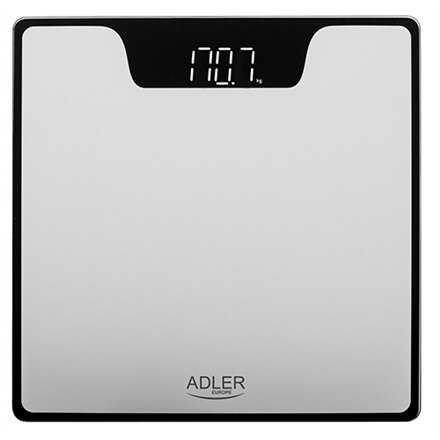 Adler | Waga łazienkowa | AD 8174s | Maksymalna waga (udźwig) 180 kg | Dokładność 100 g | Srebrna Adler | Waga łazienkowa | AD 8174s | Maksymalna waga (udźwig) 180 kg | Dokładność 100 g | Srebrna