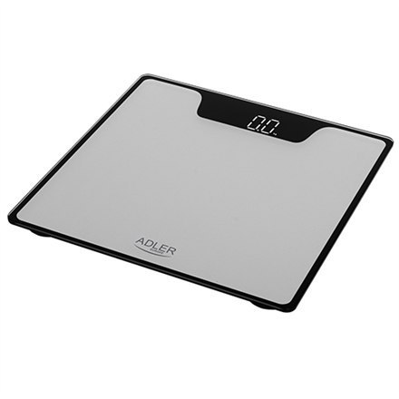 Adler | Waga łazienkowa | AD 8174s | Maksymalna waga (udźwig) 180 kg | Dokładność 100 g | Srebrna Adler | Waga łazienkowa | AD 8174s | Maksymalna waga (udźwig) 180 kg | Dokładność 100 g | Srebrna