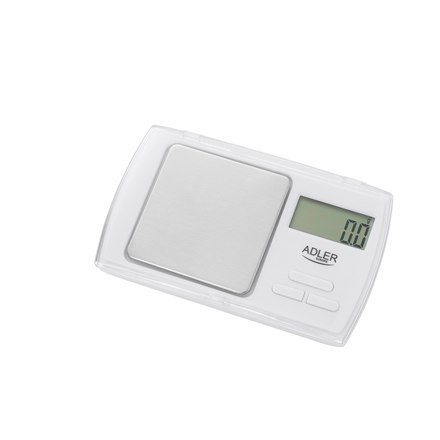 Adler | Waga precyzyjna | AD 3161 | Maksymalna waga (nośność) 0,5 kg | Dokładność 0,01 g | Biały Adler | Waga precyzyjna | AD 3161 | Maksymalna waga (nośność) 0,5 kg | Dokładność 0,01 g | Biały