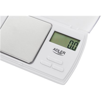 Adler | Waga precyzyjna | AD 3161 | Maksymalna waga (nośność) 0,5 kg | Dokładność 0,01 g | Biały Adler | Waga precyzyjna | AD 3161 | Maksymalna waga (nośność) 0,5 kg | Dokładność 0,01 g | Biały