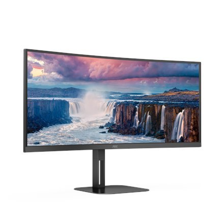 AOC | CU34V5C/BK | 34 " | VA | WQHD | 21:9 | 4 ms | 300 cd/m² | HDMI ports quantity 1 | 100 Hz