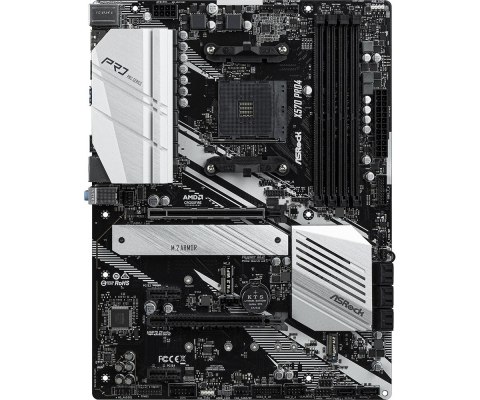 ASRock | X570 Pro4 | Processor family AMD | Processor socket AM4 | DDR4 DIMM | Memory slots 4 | Supported hard disk drive interf ASRock | X570 Pro4 | Processor family AMD | Processor socket AM4 | DDR4 DIMM | Memory slots 4 | Supported hard disk drive interf