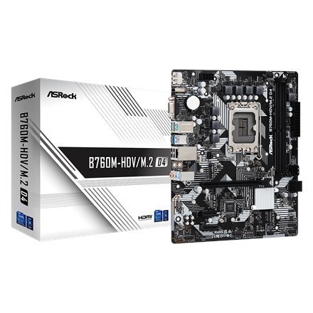 ASRock | B760M-HDV/M.2 D4 | Processor family Intel | Processor socket LGA1700 | DDR4 DIMM | Memory slots 2 | Supported hard dis ASRock | B760M-HDV/M.2 D4 | Processor family Intel | Processor socket LGA1700 | DDR4 DIMM | Memory slots 2 | Supported hard dis