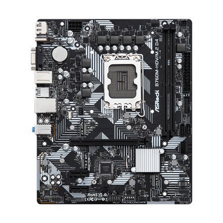 ASRock | B760M-HDV/M.2 D4 | Processor family Intel | Processor socket LGA1700 | DDR4 DIMM | Memory slots 2 | Supported hard dis ASRock | B760M-HDV/M.2 D4 | Processor family Intel | Processor socket LGA1700 | DDR4 DIMM | Memory slots 2 | Supported hard dis