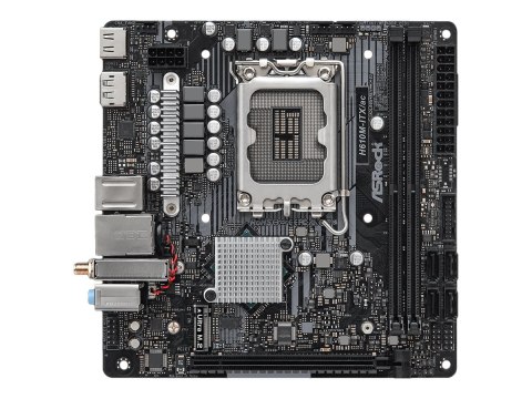 ASRock | H610M-ITX/ac | Processor family Intel | Processor socket LGA1700 | DDR4 DIMM | Memory slots 2 | Supported hard disk dri ASRock | H610M-ITX/ac | Processor family Intel | Processor socket LGA1700 | DDR4 DIMM | Memory slots 2 | Supported hard disk dri