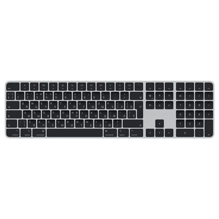 Apple | Magic Keyboard with Touch ID | MMMR3RS/A | Standard | Wireless | RU | Bluetooth | Black | 369 g | Numeric keypad Apple | Magic Keyboard with Touch ID | MMMR3RS/A | Standard | Wireless | RU | Bluetooth | Black | 369 g | Numeric keypad