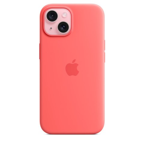 Apple | PC Case | Silicone Case with MagSafe | Case with MagSafe | Apple | iPhone 15 | Silicone | Guava