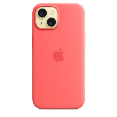 Apple | PC Case | Silicone Case with MagSafe | Case with MagSafe | Apple | iPhone 15 | Silicone | Guava
