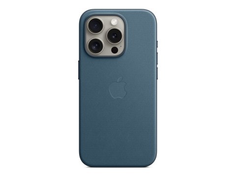 Apple iPhone 15 Pro FineWoven Case with MagSafe - Pacific Blue | Apple | iPhone 15 Pro FineWoven Case with MagSafe | Case with M Apple iPhone 15 Pro FineWoven Case with MagSafe - Pacific Blue | Apple | iPhone 15 Pro FineWoven Case with MagSafe | Case with M