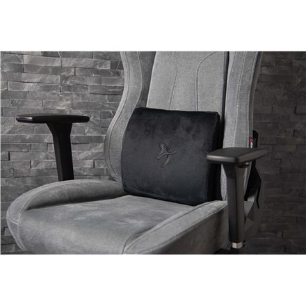 Arozzi Velvet polyester | Lumbar Support Pillow | Black