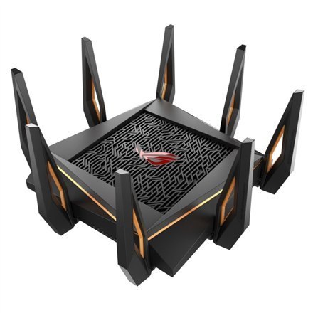 Asus | GT-AX11000 Tri-band WiFi Gaming Router | ROG Rapture | 802.11ax | 4804+1148 Mbit/s | 10/100/1000 Mbit/s | Porty Ethernet Asus | GT-AX11000 Tri-band WiFi Gaming Router | ROG Rapture | 802.11ax | 4804+1148 Mbit/s | 10/100/1000 Mbit/s | Porty Ethernet