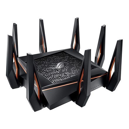 Asus | GT-AX11000 Tri-band WiFi Gaming Router | ROG Rapture | 802.11ax | 4804+1148 Mbit/s | 10/100/1000 Mbit/s | Porty Ethernet Asus | GT-AX11000 Tri-band WiFi Gaming Router | ROG Rapture | 802.11ax | 4804+1148 Mbit/s | 10/100/1000 Mbit/s | Porty Ethernet