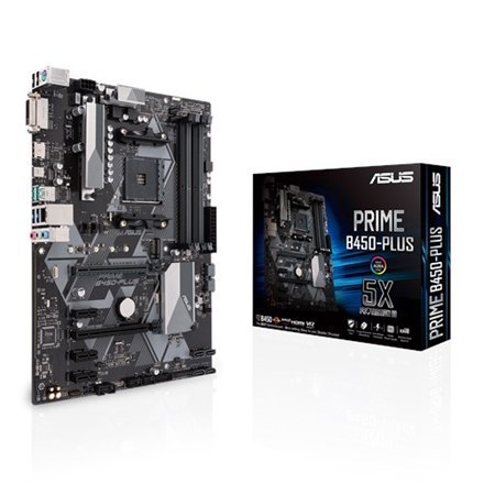 Asus | PRIME B450-PLUS | Processor family AMD | Processor socket AM4 | Memory slots 4 | Number of SATA connectors 6 x SATA 6Gb/s