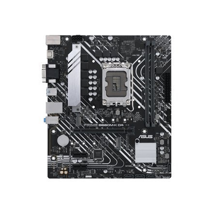 Asus | PRIME B660M-K D4 | Processor family Intel | Processor socket LGA1700 | DDR4 DIMM | Supported hard disk drive interfaces S Asus | PRIME B660M-K D4 | Processor family Intel | Processor socket LGA1700 | DDR4 DIMM | Supported hard disk drive interfaces S