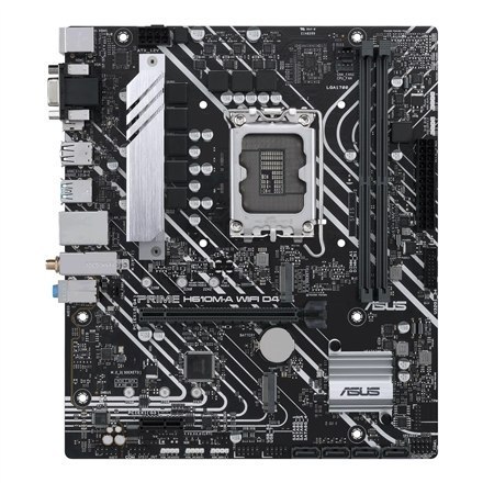 Asus | PRIME H610M-A WIFI D4 | Processor family Intel | Processor socket LGA1700 | DDR4 DIMM | Memory slots 2 | Supported hard Asus | PRIME H610M-A WIFI D4 | Processor family Intel | Processor socket LGA1700 | DDR4 DIMM | Memory slots 2 | Supported hard