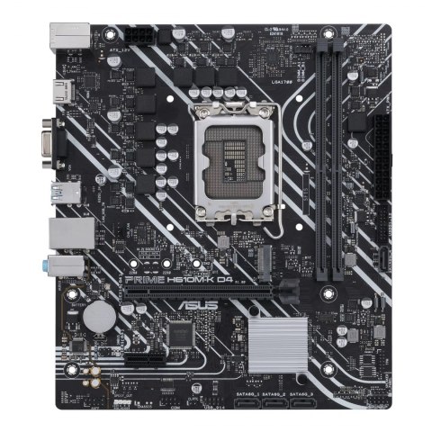 Asus | PRIME H610M-K D4 | Processor family Intel | Processor socket LGA1700 | DDR4 DIMM | Memory slots 2 | Supported hard disk Asus | PRIME H610M-K D4 | Processor family Intel | Processor socket LGA1700 | DDR4 DIMM | Memory slots 2 | Supported hard disk