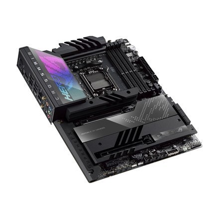Asus | ROG CROSSHAIR X670E HERO | Processor family AMD | Processor socket AM5 | DDR5 DIMM | Memory slots 4 | Supported hard disk