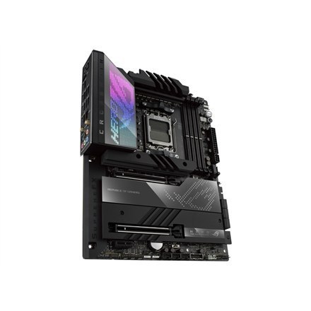 Asus | ROG CROSSHAIR X670E HERO | Processor family AMD | Processor socket AM5 | DDR5 DIMM | Memory slots 4 | Supported hard disk