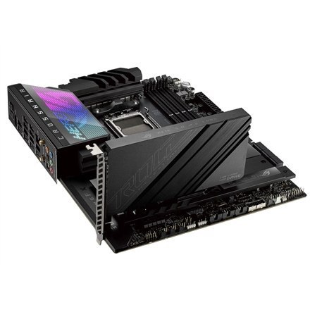 Asus | ROG CROSSHAIR X670E HERO | Processor family AMD | Processor socket AM5 | DDR5 DIMM | Memory slots 4 | Supported hard disk