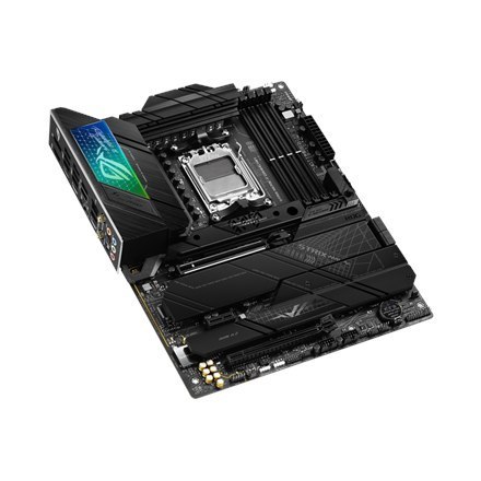 Asus | ROG STRIX X670E-F GAMING WIFI | Processor family AMD | Processor socket AM5 | DDR5 DIMM | Memory slots 4 | Supported hard