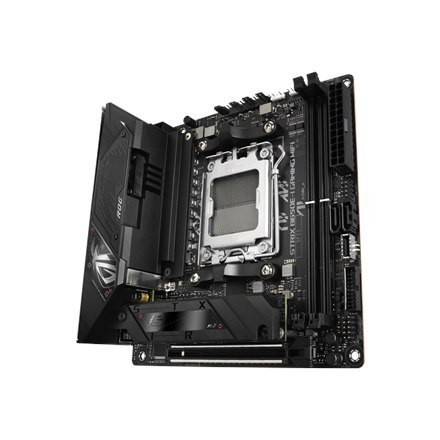 Asus | ROG STRIX B650E-I GAMING WIFI | Processor family AMD | Processor socket AM5 | DDR5 DIMM | Memory slots 2 | Supported hard Asus | ROG STRIX B650E-I GAMING WIFI | Processor family AMD | Processor socket AM5 | DDR5 DIMM | Memory slots 2 | Supported hard