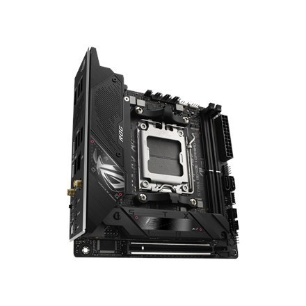 Asus | ROG STRIX B650E-I GAMING WIFI | Processor family AMD | Processor socket AM5 | DDR5 DIMM | Memory slots 2 | Supported hard Asus | ROG STRIX B650E-I GAMING WIFI | Processor family AMD | Processor socket AM5 | DDR5 DIMM | Memory slots 2 | Supported hard