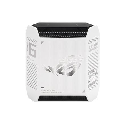 Asus | Router Asus Wifi 6 802.11ax Tri-band Gigabit Gaming Mesh GT6 ROG Rapture (1-Pack) | 802.11ax | 574+4804+4804 Mbit/s | 10/ Asus | Router Asus Wifi 6 802.11ax Tri-band Gigabit Gaming Mesh GT6 ROG Rapture (1-Pack) | 802.11ax | 574+4804+4804 Mbit/s | 10/