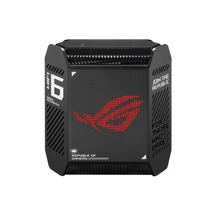 Asus | Router do gier z technologią Wifi 6 802.11ax Tri-Band Gigabit Mesh | GT6 ROG Rapture (1 szt.) | 802.11ax | 574+4804+4804 Asus | Router do gier z technologią Wifi 6 802.11ax Tri-Band Gigabit Mesh | GT6 ROG Rapture (1 szt.) | 802.11ax | 574+4804+4804