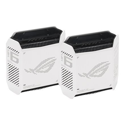 Asus | System Gamingowy Mesh Wifi 6 802.11ax Tri-band Gigabit | GT6 ROG Rapture (2-pack) | 802.11ax | 574+4804+4804 Mbit/s | 10/ Asus | System Gamingowy Mesh Wifi 6 802.11ax Tri-band Gigabit | GT6 ROG Rapture (2-pack) | 802.11ax | 574+4804+4804 Mbit/s | 10/
