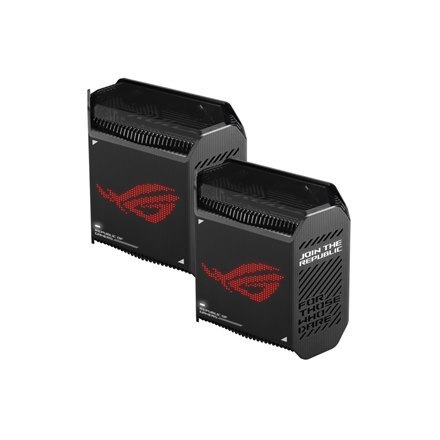 Asus | System Mesh Gaming Gigabit Tri-band Wifi 6 802.11ax | GT6 ROG Rapture (2-Pack) | 802.11ax | 574+4804+4804 Mbit/s | 10/100 Asus | System Mesh Gaming Gigabit Tri-band Wifi 6 802.11ax | GT6 ROG Rapture (2-Pack) | 802.11ax | 574+4804+4804 Mbit/s | 10/100