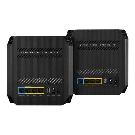 Asus | System Mesh Gaming Gigabit Tri-band Wifi 6 802.11ax | GT6 ROG Rapture (2-Pack) | 802.11ax | 574+4804+4804 Mbit/s | 10/100 Asus | System Mesh Gaming Gigabit Tri-band Wifi 6 802.11ax | GT6 ROG Rapture (2-Pack) | 802.11ax | 574+4804+4804 Mbit/s | 10/100