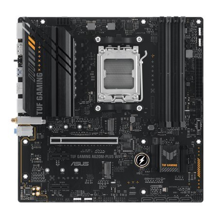 Asus | TUF GAMING A620M-PLUS WIFI | Processor family AMD | Processor socket AM5 | DDR5 DIMM | Memory slots 4 | Supported hard di Asus | TUF GAMING A620M-PLUS WIFI | Processor family AMD | Processor socket AM5 | DDR5 DIMM | Memory slots 4 | Supported hard di