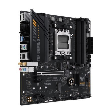 Asus | TUF GAMING A620M-PLUS WIFI | Processor family AMD | Processor socket AM5 | DDR5 DIMM | Memory slots 4 | Supported hard di Asus | TUF GAMING A620M-PLUS WIFI | Processor family AMD | Processor socket AM5 | DDR5 DIMM | Memory slots 4 | Supported hard di