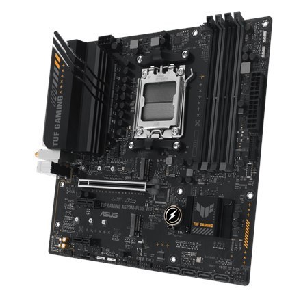 Asus | TUF GAMING A620M-PLUS WIFI | Processor family AMD | Processor socket AM5 | DDR5 DIMM | Memory slots 4 | Supported hard di Asus | TUF GAMING A620M-PLUS WIFI | Processor family AMD | Processor socket AM5 | DDR5 DIMM | Memory slots 4 | Supported hard di