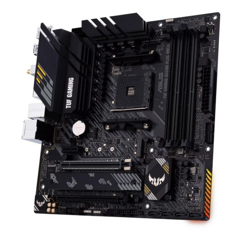 Asus | TUF GAMING B550M-PLUS WIFI II | Processor family AMD | Processor socket AM4 | DDR4 | Memory slots 4 | Number of SATA conn Asus | TUF GAMING B550M-PLUS WIFI II | Processor family AMD | Processor socket AM4 | DDR4 | Memory slots 4 | Number of SATA conn
