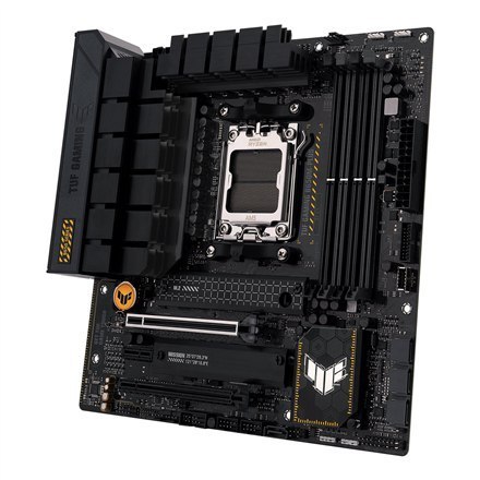 Asus | TUF GAMING B650M-PLUS | Processor family AMD | Processor socket AM5 | DDR5 DIMM | Memory slots 4 | Supported hard disk d