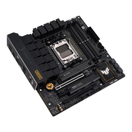 Asus | TUF GAMING B650M-PLUS | Processor family AMD | Processor socket AM5 | DDR5 DIMM | Memory slots 4 | Supported hard disk d