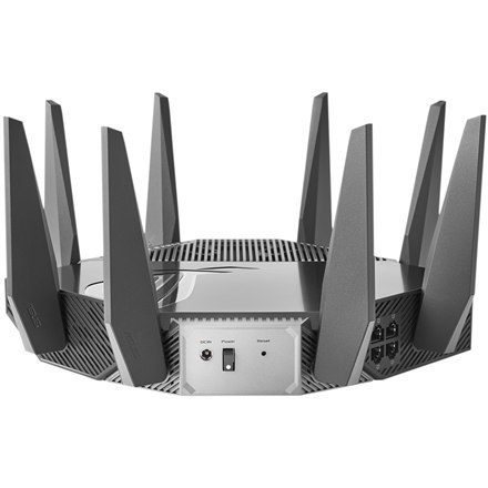 Asus | Wi-Fi 6 Tri-Band Gigabit Gaming Router | ROG GT-AXE11000 Rapture | 802.11ax | 1148+4804+4804 Mbit/s | 10/100/1000/2500 Mb Asus | Wi-Fi 6 Tri-Band Gigabit Gaming Router | ROG GT-AXE11000 Rapture | 802.11ax | 1148+4804+4804 Mbit/s | 10/100/1000/2500 Mb